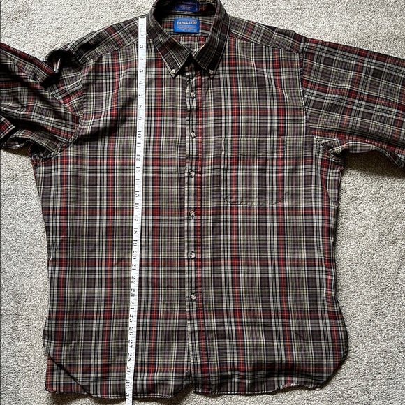 Men’s Pendleton 100% Virgin Wool Plaid Button Down | Size XL - Picture 10 of 10